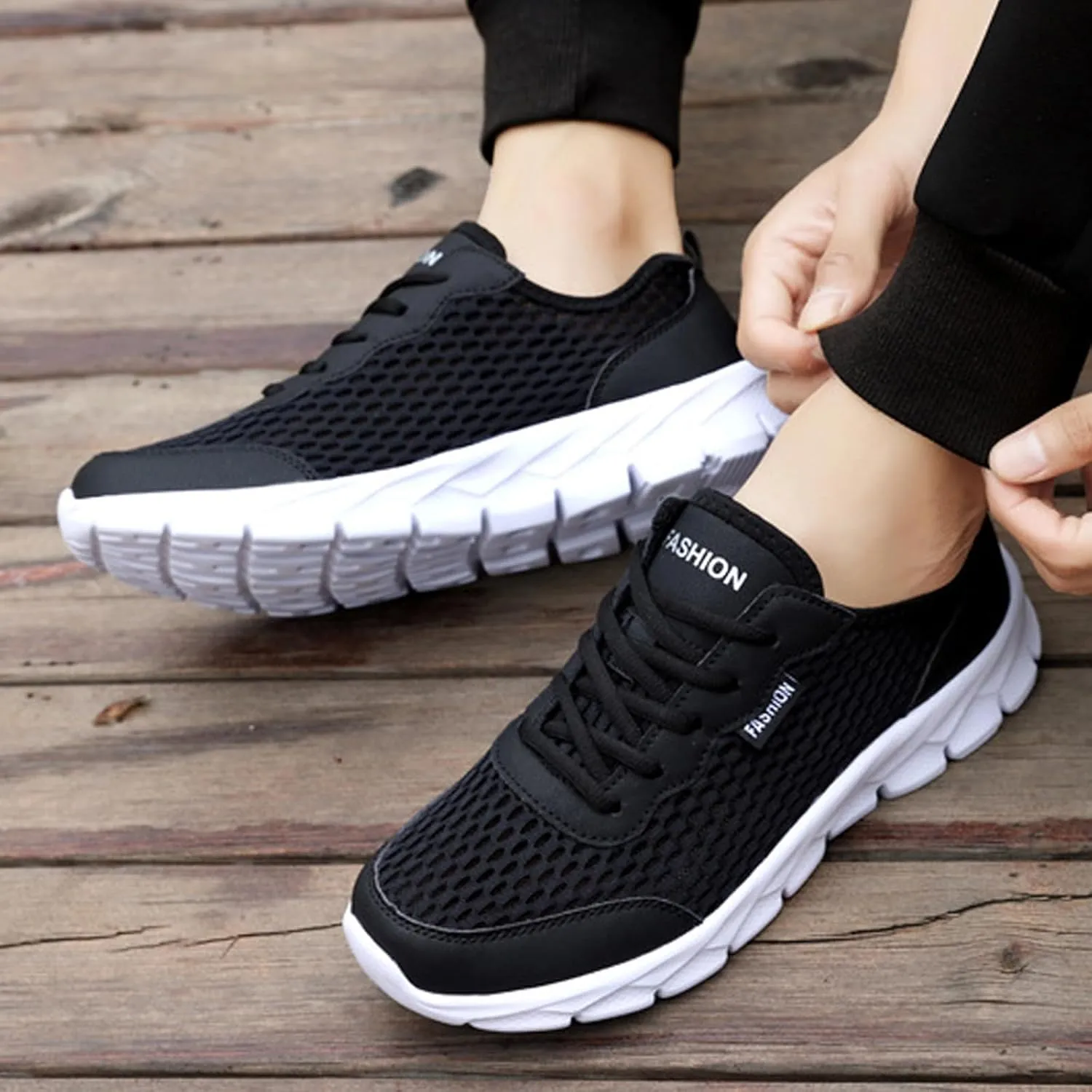 Arch Support Fitness Sneaker for Men Comfortable Breathable Stretch Canvas Slip on Sneaker Men's Recovery Shoes