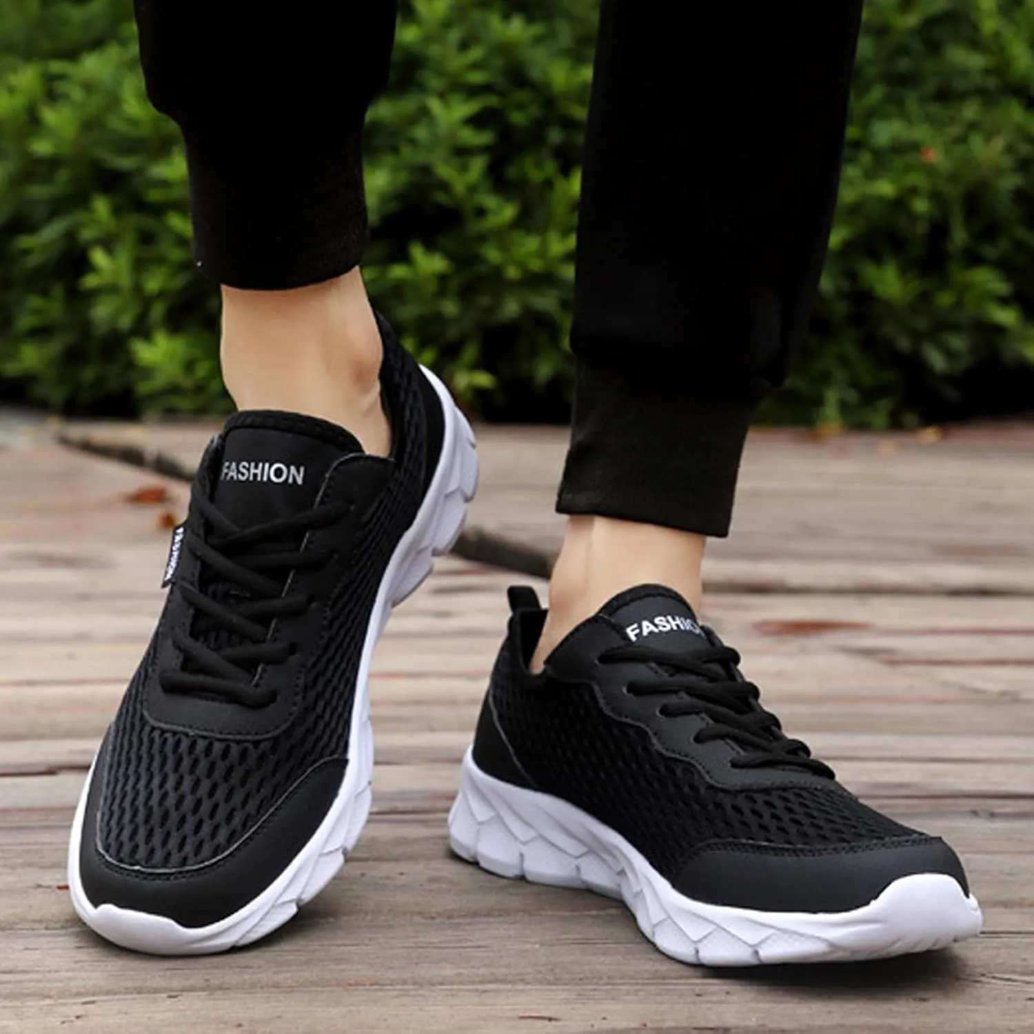 Arch Support Fitness Sneaker for Men Comfortable Breathable Stretch Canvas Slip on Sneaker Men's Recovery Shoes
