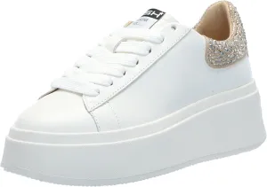 ASH Women's Moby Strass Platform Embellished Fashion Sneaker with Crystal Accents, Stylish Design for Casual Wear