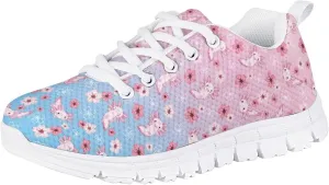 Biyejit Boys Girls Casual Shoes Kids Tennis Running Sports Lace Up Athletic Sneakers