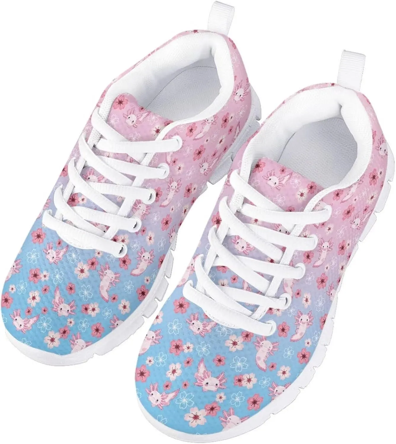 Biyejit Boys Girls Casual Shoes Kids Tennis Running Sports Lace Up Athletic Sneakers