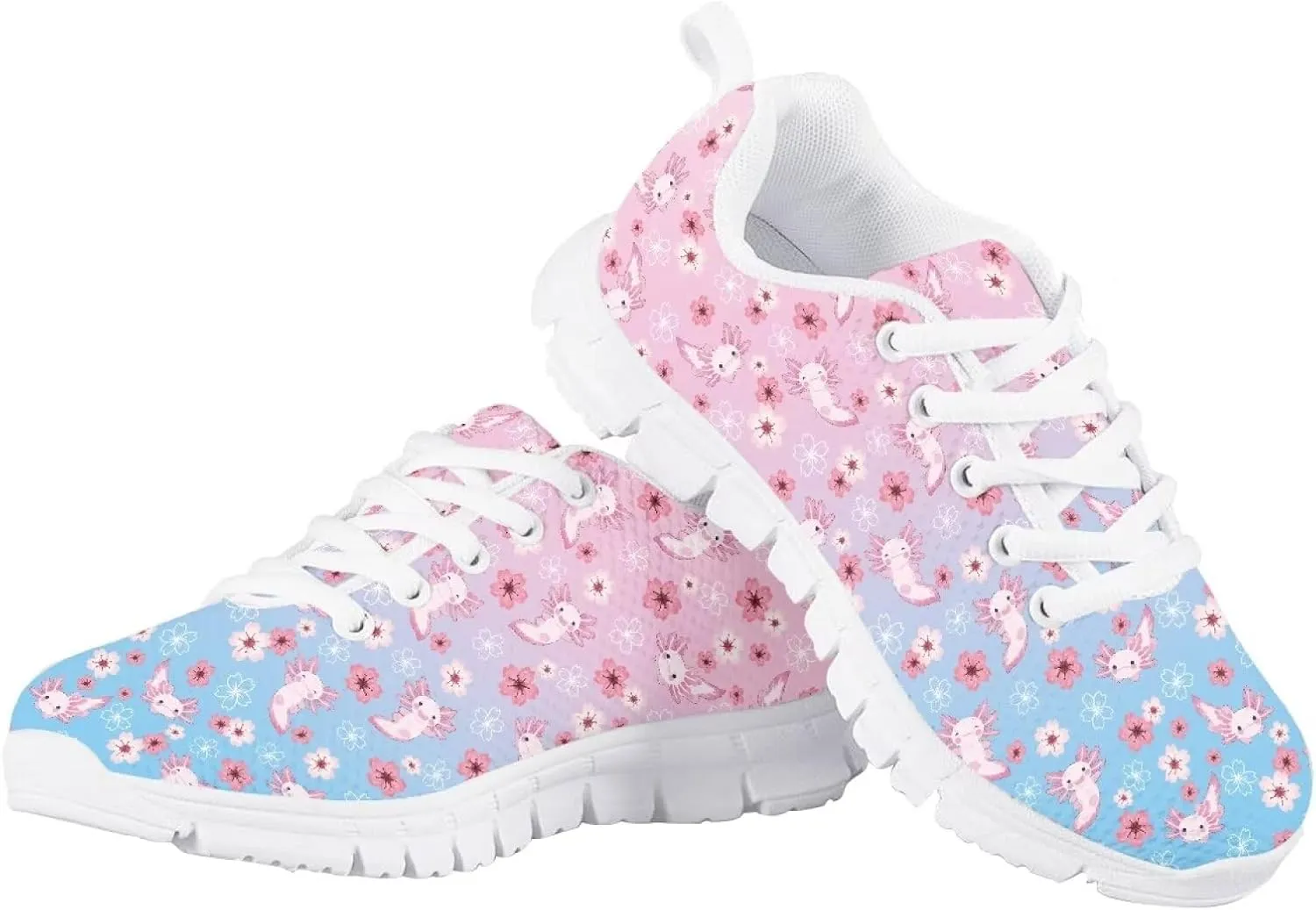 Biyejit Boys Girls Casual Shoes Kids Tennis Running Sports Lace Up Athletic Sneakers