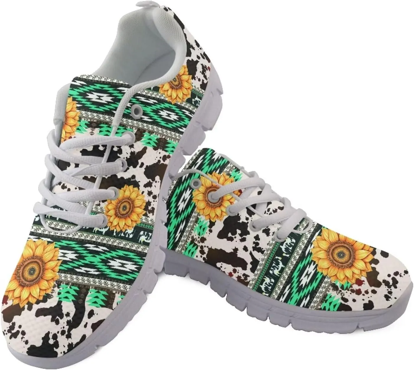 Casual Lace Up Sneakers for Women Sport Athletic Tennis Breathable Running Shoes