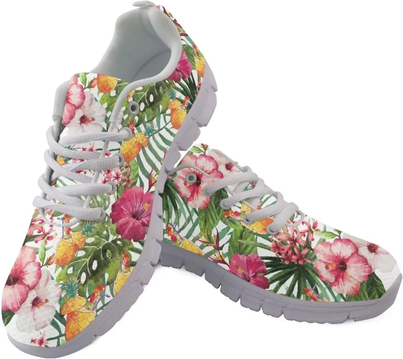Casual Lace Up Sneakers for Women Sport Athletic Tennis Breathable Running Shoes