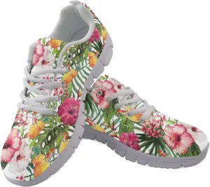 Casual Lace Up Sneakers for Women Sport Athletic Tennis Breathable Running Shoes