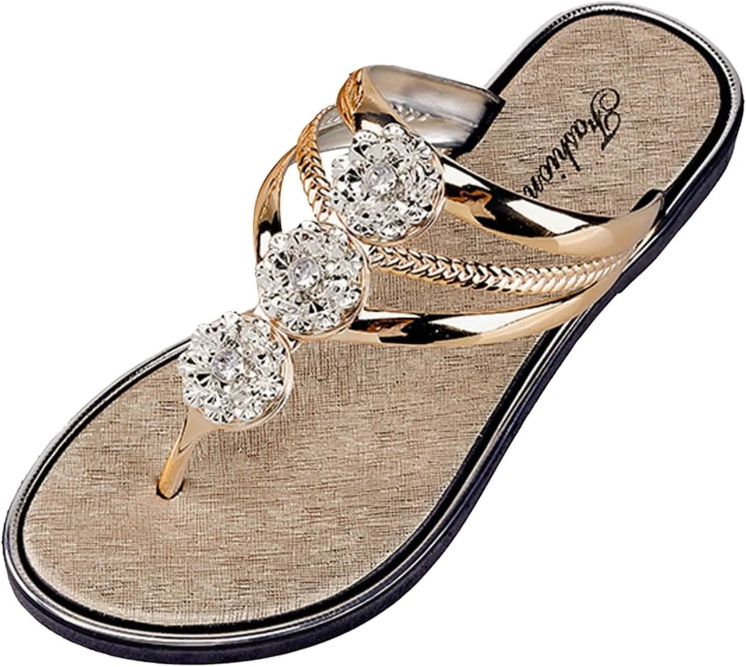 Cool Slippers Female Soft Soled Non Slip Wear Resisting Flat Beach Flops Lady Sandals Dark Sandals for Women