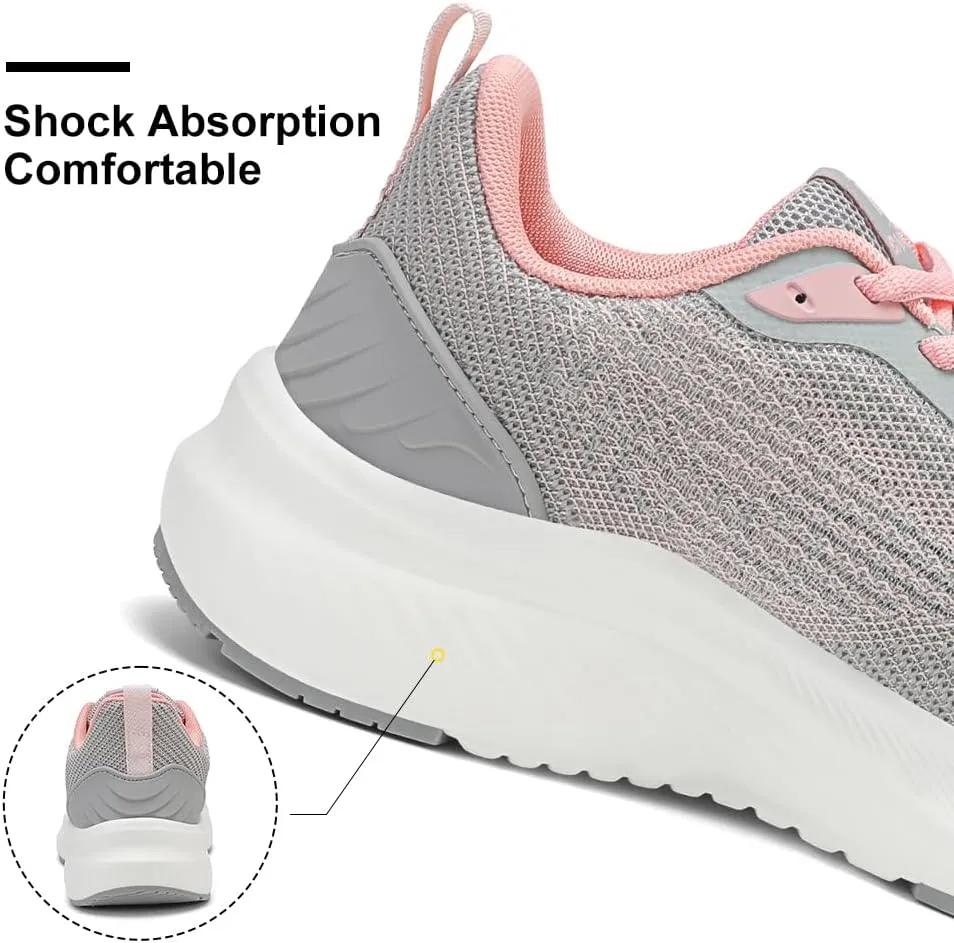 Dannto Womens Breathable Running Shoes Lightweight Walking Sneakers Non-Slip Athletic Sports