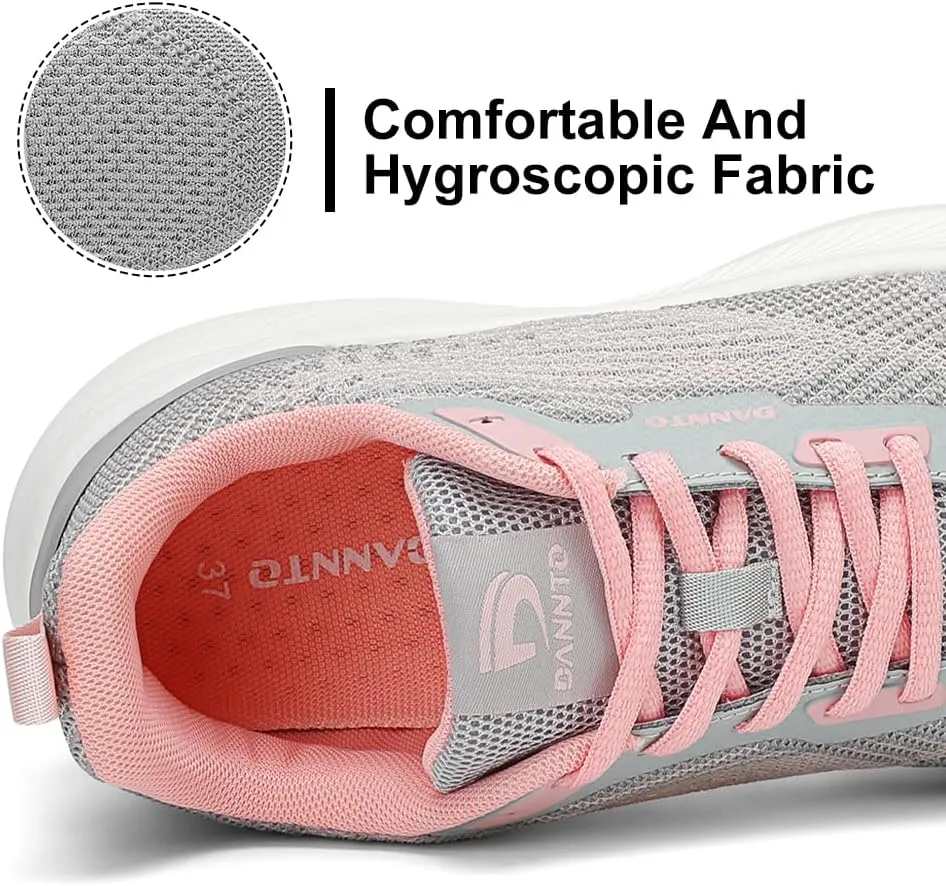 Dannto Womens Breathable Running Shoes Lightweight Walking Sneakers Non-Slip Athletic Sports