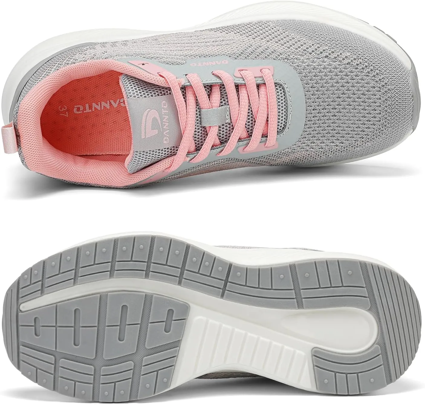Dannto Womens Breathable Running Shoes Lightweight Walking Sneakers Non-Slip Athletic Sports