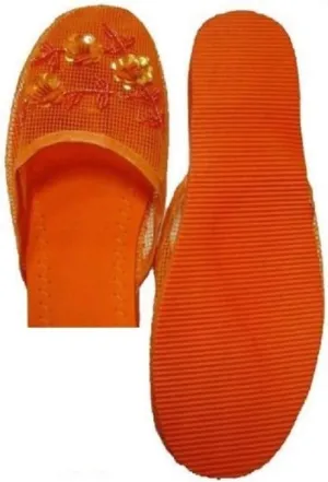 Easy USA Women's Mesh Slippers with Sequin