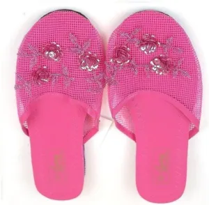 Easy USA Women's Mesh Slippers with Sequin