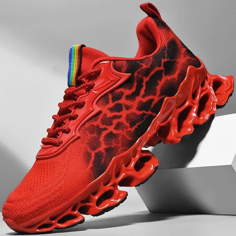 Fashion Sneakers for Men Tennis Running Shoes Mens Trail Running Men's Athletic Blade Shoe Sport Man Red Yellow Black Size