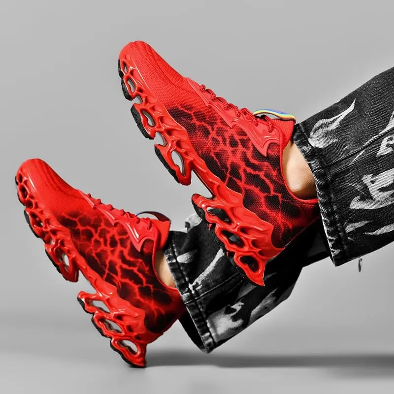 Fashion Sneakers for Men Tennis Running Shoes Mens Trail Running Men's Athletic Blade Shoe Sport Man Red Yellow Black Size