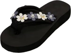 Flip Flops for Women with Arch Support Comfortable Summer Beach Thong Sandals Slip On Dressy Slippers