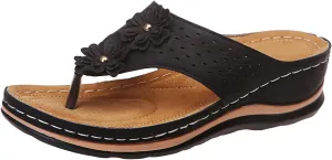 Flip Flops for Women with Arch Support Walking Thong Cushion Sandals Slip On Comfortable Summer Beach