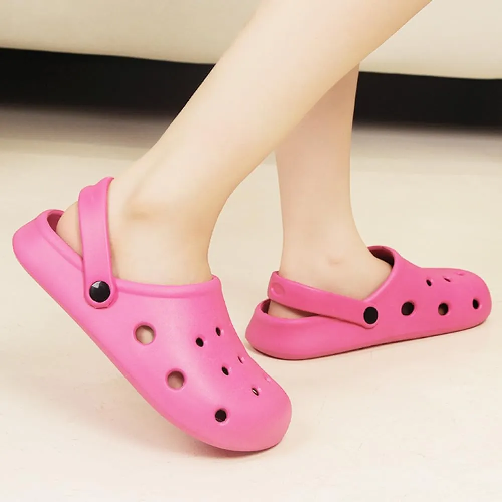 Garden Clogs for Women and Men, Slip On Mules Sandals Comfy Slippers Outside Home Casual Wear Non-Slip Air Cushion Thick Bottom Slides Shoes
