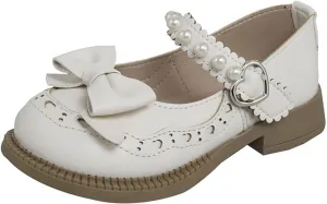 Girls Dress Shoes Wedding Bowknot Leather Princess Shoes Par𝘁y School Shoes Lightweight Sandals Wedges for Girls