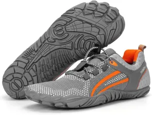 Hike Barefoot Shoes Womens Mens, Thick Barefoot Water Shoes Mens Women Non-Slip & Wide Toe Zero Drop Lightweight Minimalist Footwear for Workout Hiking Trail Running Causl