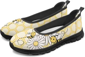 Jeiento Slip On Loafers for Women Lady Casual Walking Shoes Lightweight Breathable Running Shoes