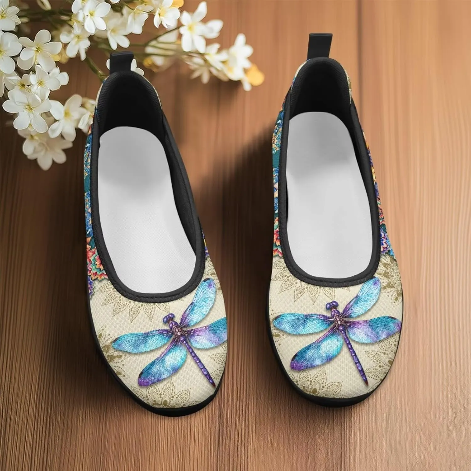 Jeiento Slip On Loafers for Women Lady Casual Walking Shoes Lightweight Breathable Running Shoes