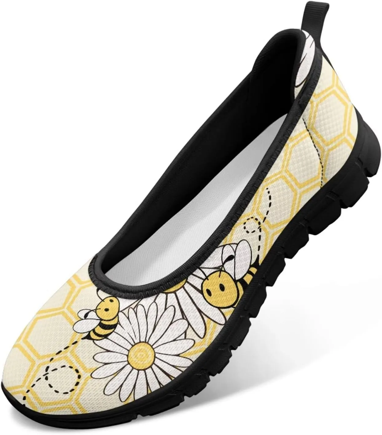 Jeiento Slip On Loafers for Women Lady Casual Walking Shoes Lightweight Breathable Running Shoes