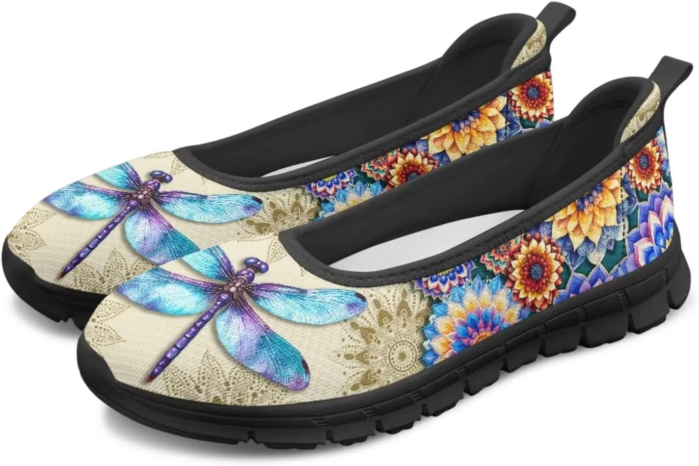 Jeiento Slip On Loafers for Women Lady Casual Walking Shoes Lightweight Breathable Running Shoes