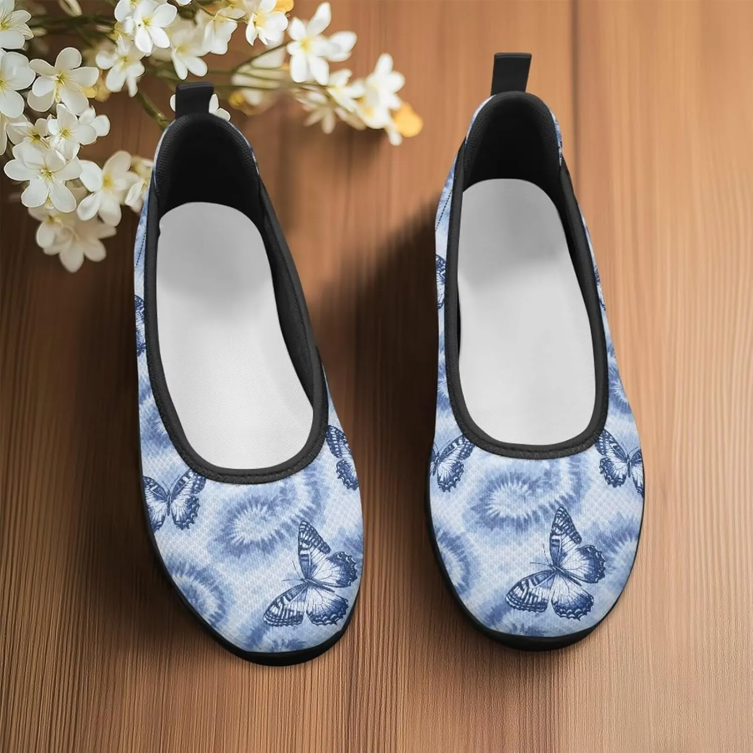 Jeiento Slip On Loafers for Women Lady Casual Walking Shoes Lightweight Breathable Running Shoes