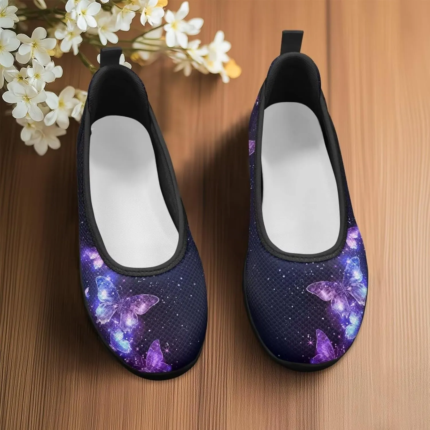 Jeiento Slip On Loafers for Women Lady Casual Walking Shoes Lightweight Breathable Running Shoes