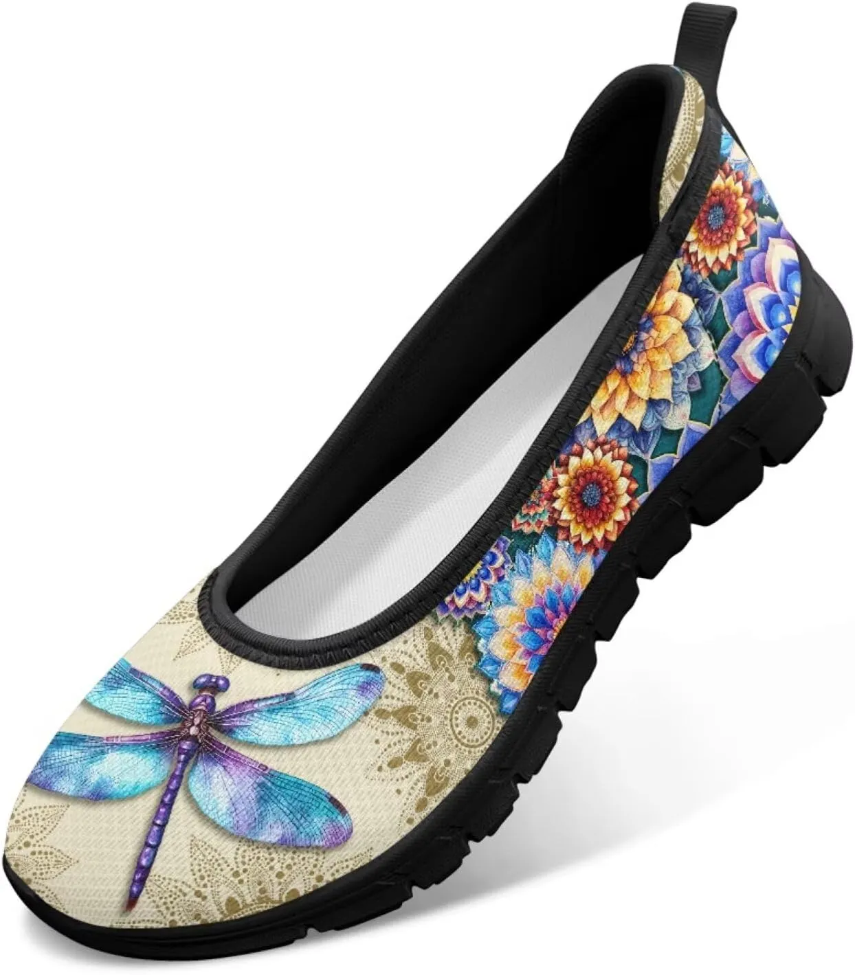 Jeiento Slip On Loafers for Women Lady Casual Walking Shoes Lightweight Breathable Running Shoes