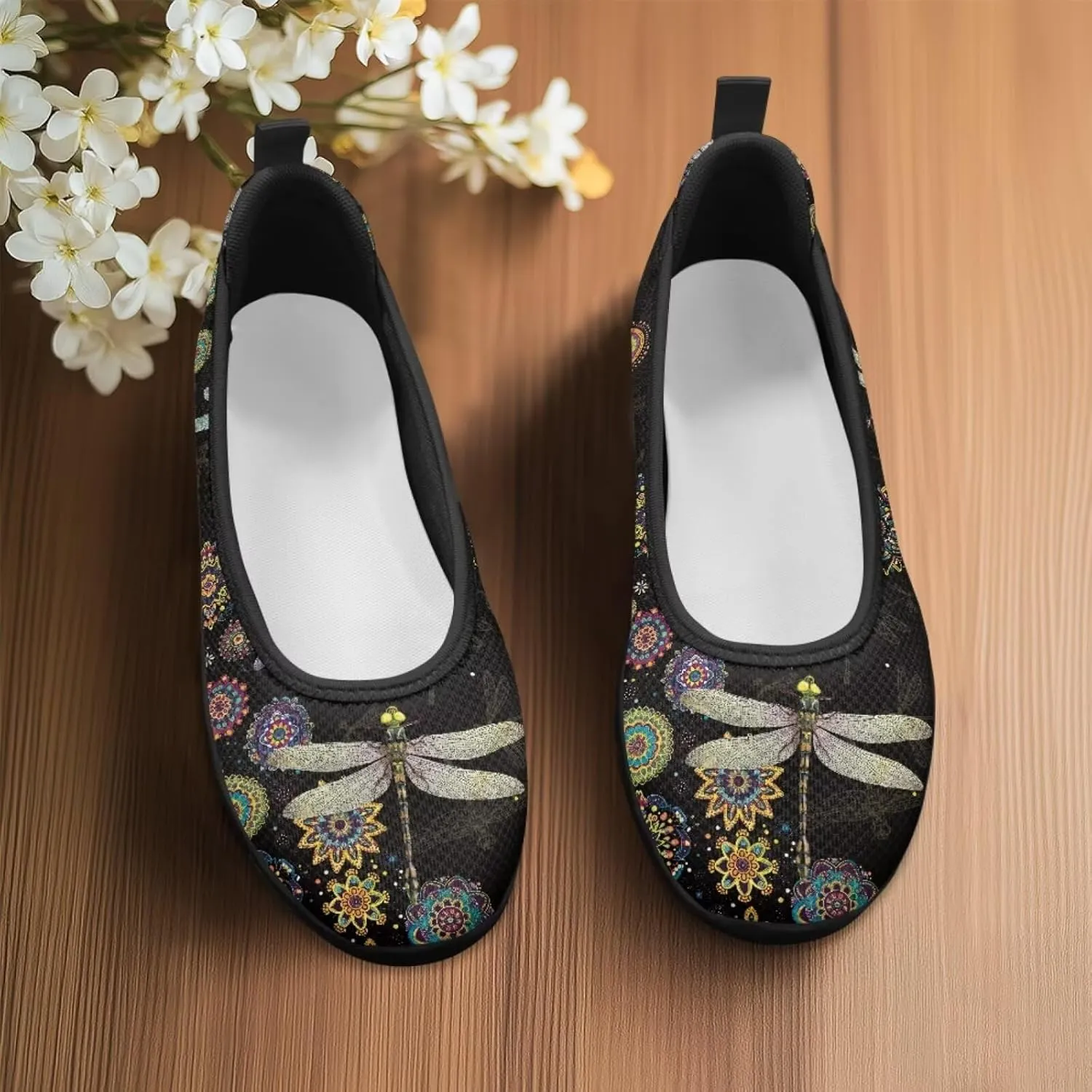 Jeiento Slip On Loafers for Women Lady Casual Walking Shoes Lightweight Breathable Running Shoes