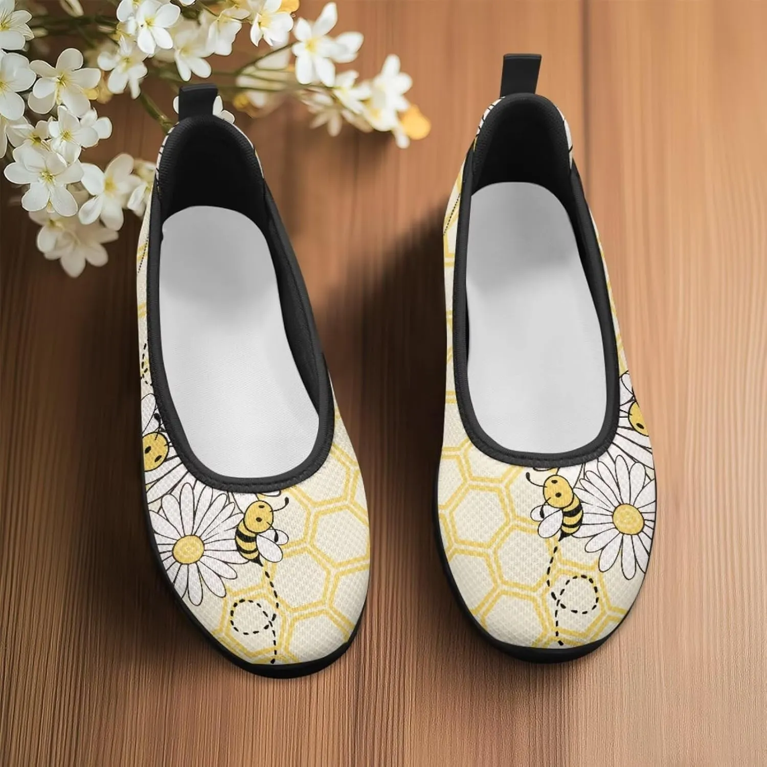 Jeiento Slip On Loafers for Women Lady Casual Walking Shoes Lightweight Breathable Running Shoes