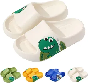 Kids Slides for Girls Boys Toddler Cloud Slides Dinosaur Quick Drying Beach Slides Toddler Pool Shower Flip Flops Slippers