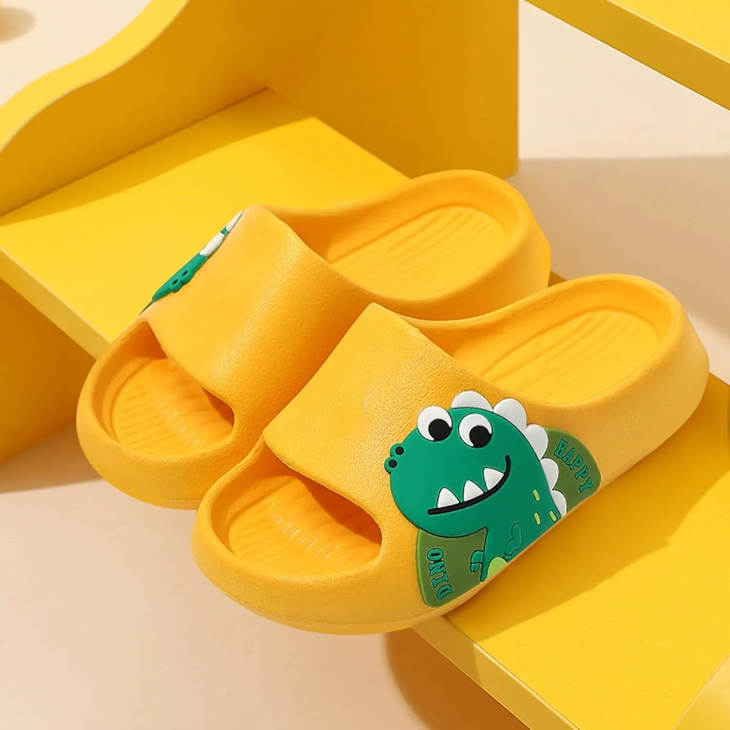 Kids Slides for Girls Boys Toddler Cloud Slides Dinosaur Quick Drying Beach Slides Toddler Pool Shower Flip Flops Slippers