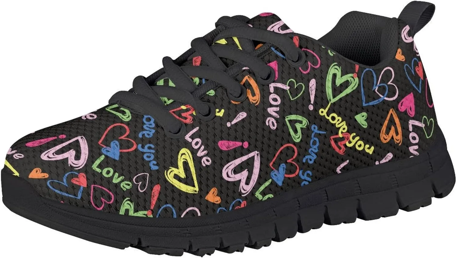 Kids Sneakers Lightweight Washable Fashion Breathable Running Shoes Girls Athletic Shoes Lace-up Sneaker