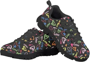 Kids Sneakers Lightweight Washable Fashion Breathable Running Shoes Girls Athletic Shoes Lace-up Sneaker