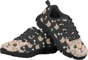 Kids Sneakers Lightweight Washable Fashion Breathable Running Shoes Girls Athletic Shoes Lace-up Sneaker