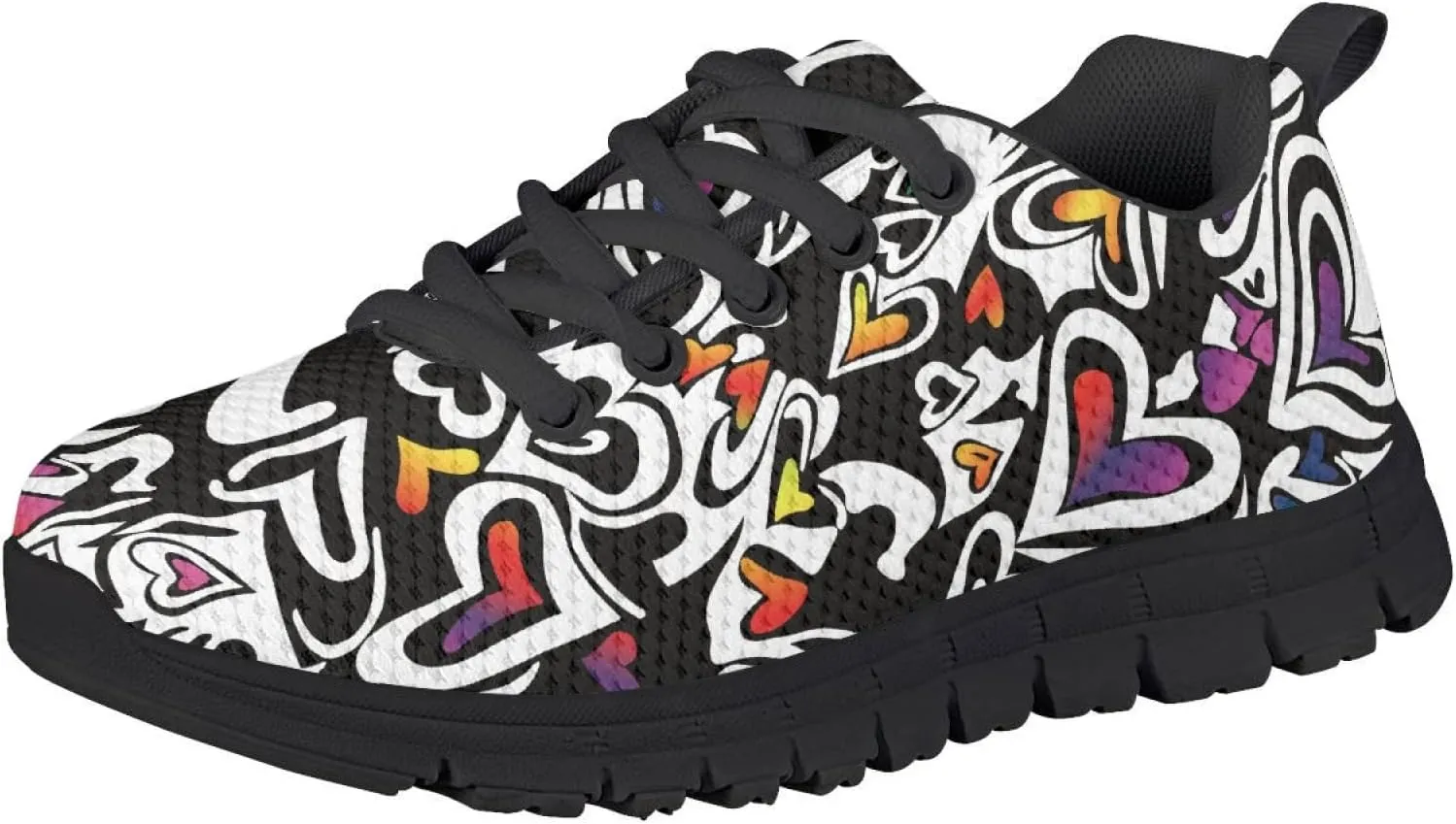 Kids Sneakers Lightweight Washable Fashion Breathable Running Shoes Girls Athletic Shoes Lace-up Sneaker