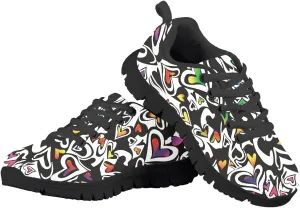 Kids Sneakers Lightweight Washable Fashion Breathable Running Shoes Girls Athletic Shoes Lace-up Sneaker