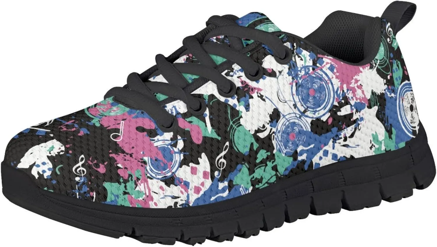 Kids Sneakers Lightweight Washable Fashion Breathable Running Shoes Girls Athletic Shoes Lace-up Sneaker
