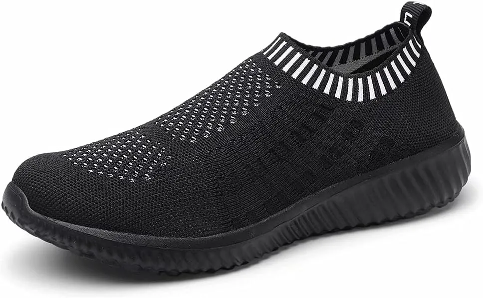 konhill Women's Slip On Walking Shoes Breathable Mesh Sneakers Work Casual Tennis Shoes