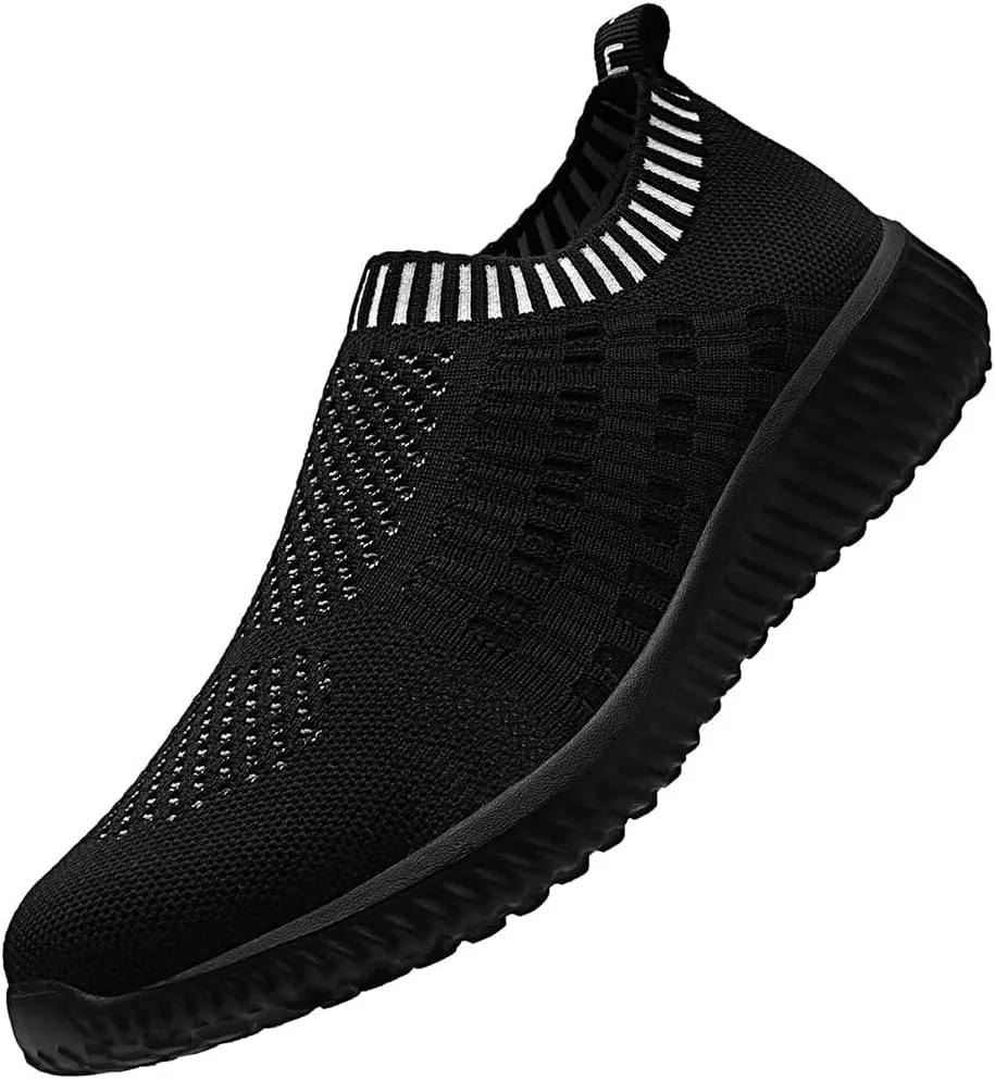 konhill Women's Slip On Walking Shoes Breathable Mesh Sneakers Work Casual Tennis Shoes