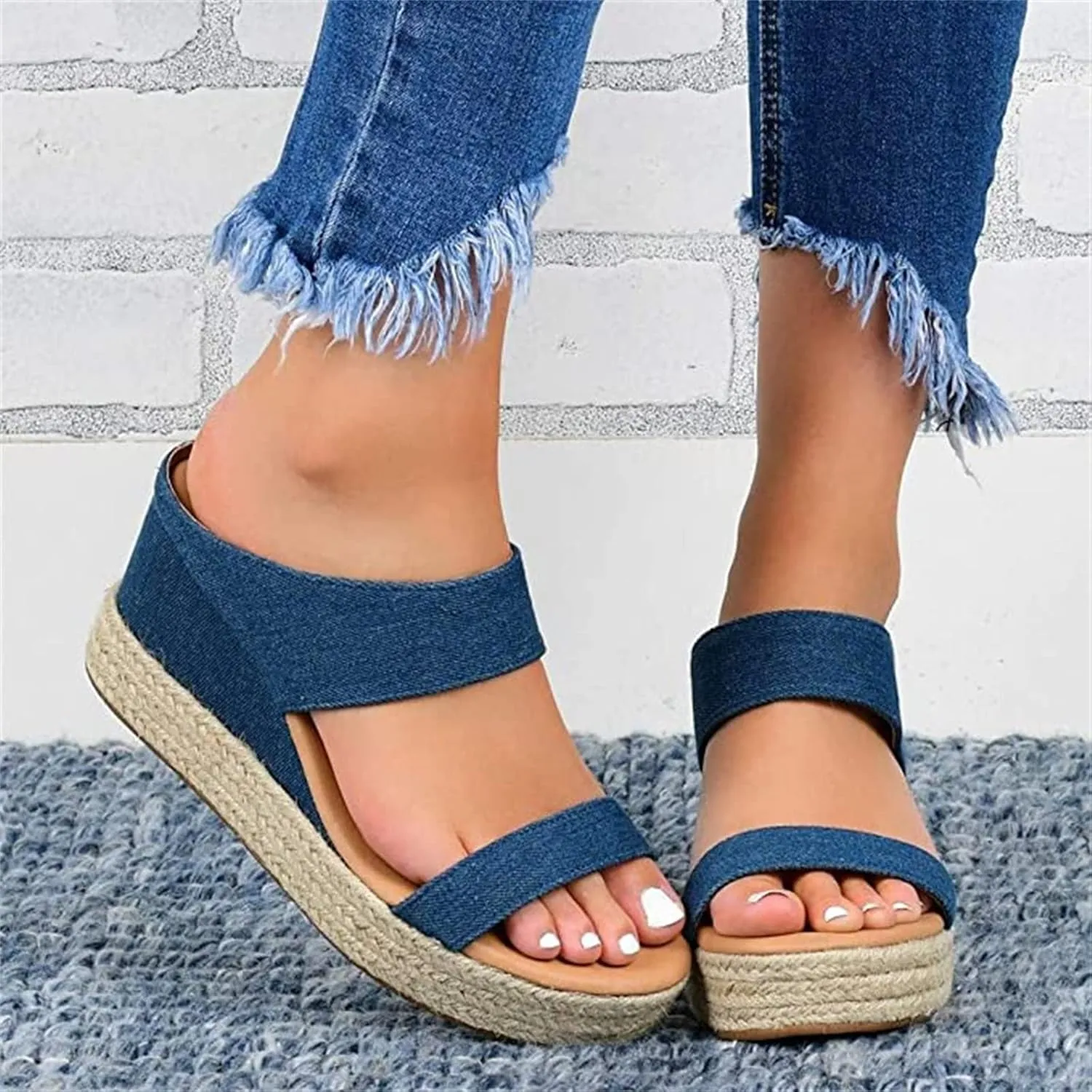 Ladmiple Sandals for Women Dressy Summer,Women's 2023 Casual Cute Bow Knot Beach Flip Flops Comfy Platform Shoes Sandals