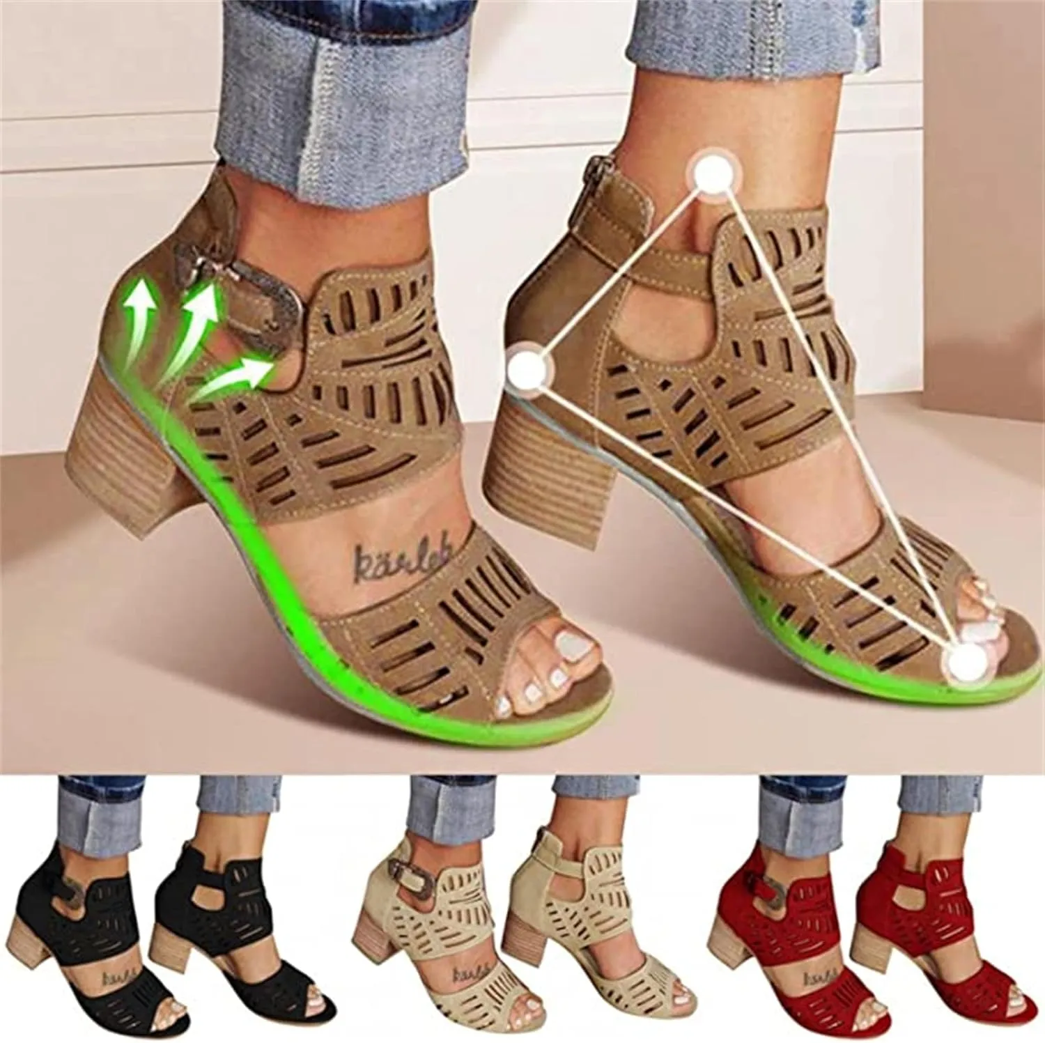 Ladmiple Summer Sandals for Women 2023 Dressy Espadrilles Wedge Shoes Open Toe Wedges Comfy Travel Casual Slip On Sandal