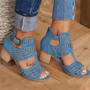 Ladmiple Wedge Sandals for Women 2023 Slip-On Ankle Strap Sandal Summer Casual Beach Shoes Open Toe Espadrilles Platform