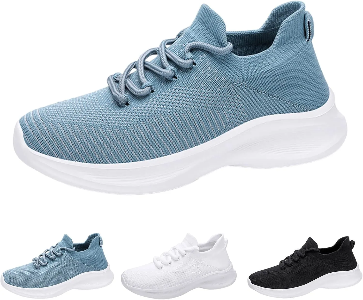 Lightweight Arch Support Sneakers for Men Comfortable Breathable Lightweight Tennis Shoe Casual Stretch Sneaker