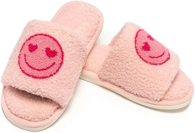 Living Royal Slide Slippers, Novelty Cozy Non-Slip Rubber Sole, Soft 100% Polyester, Funny Fuzzy Design