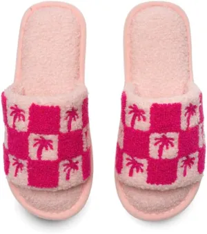 Living Royal Slide Slippers, Novelty Cozy Non-Slip Rubber Sole, Soft 100% Polyester, Funny Fuzzy Design