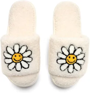 Living Royal Slide Slippers, Novelty Cozy Non-Slip Rubber Sole, Soft 100% Polyester, Funny Fuzzy Design