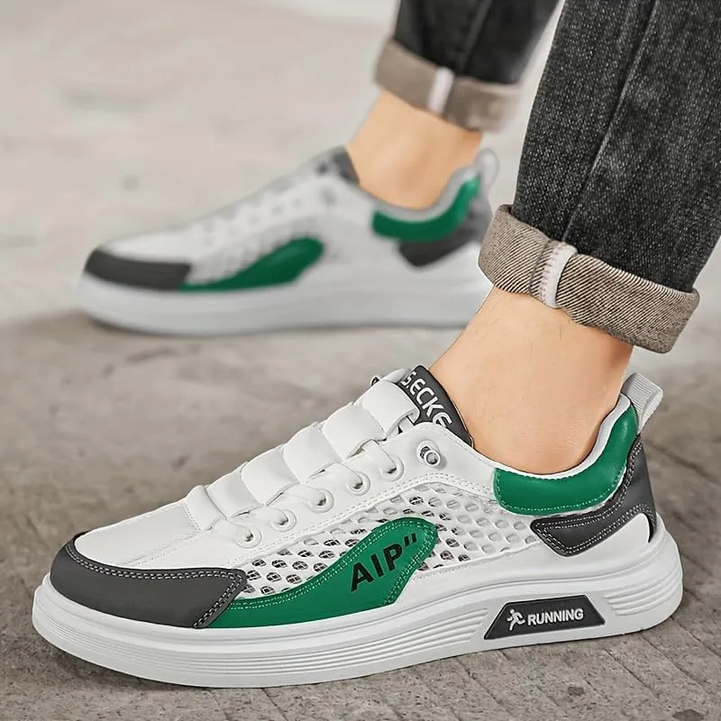 Men's Breathable Mesh Sneakers Soft, Lightweight, Ventilated for Outdoor Casual Wear