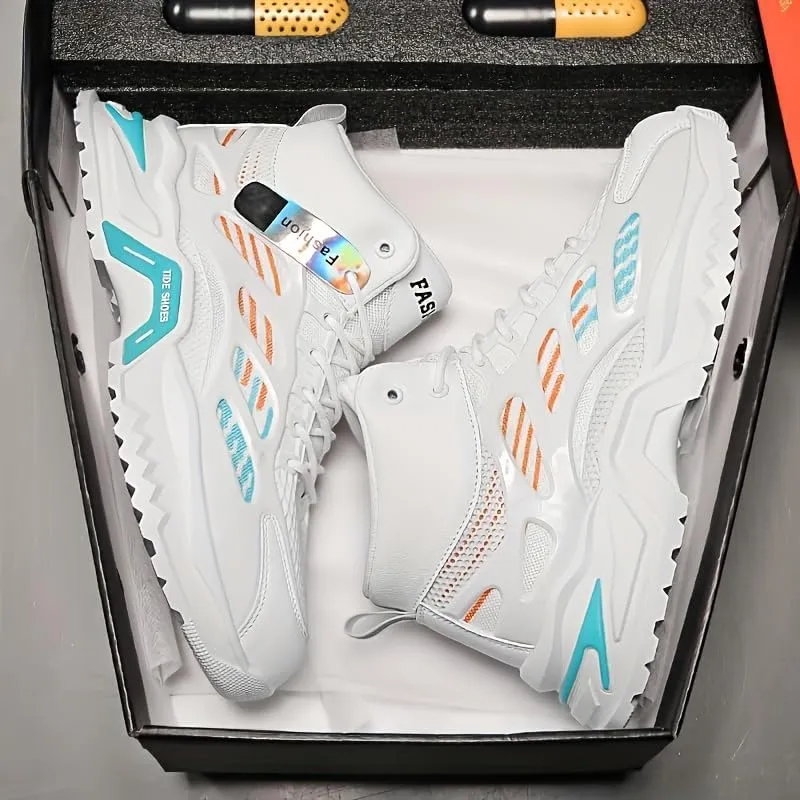 Men's Breathable Mesh Sneakers - Stylish Casual Sneakers Comfortable for Walking, Jogging